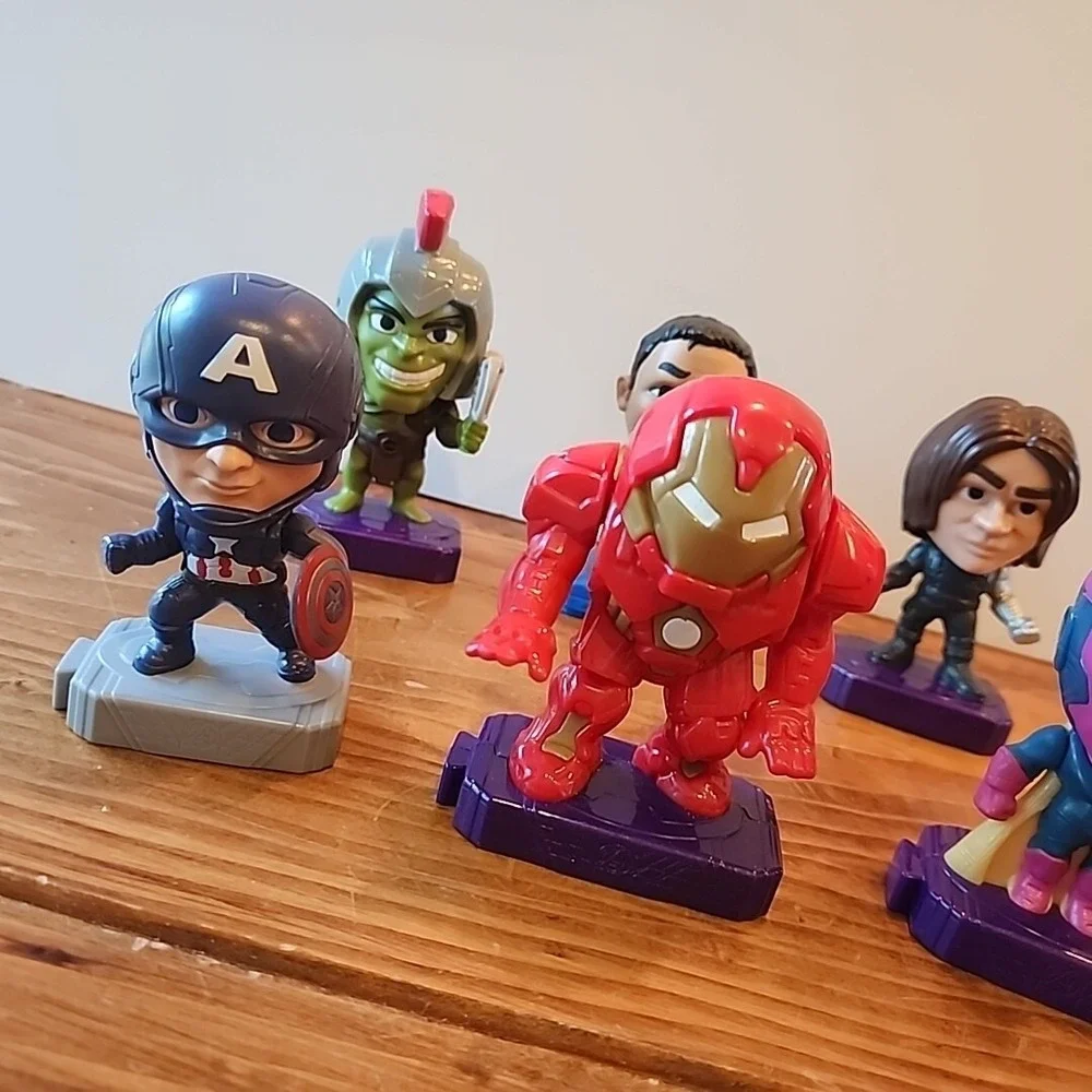 Lot‎ Of 6 Marvel Avengers By McDonalds Action Figures Collectibles Connecting